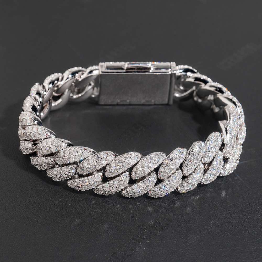 Iced Out Luxury: Premium Diamond & Cubic Crystal Bracelet (Men & Women).
