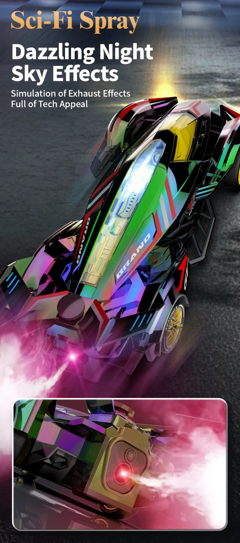 Grantley RC Drift Racing Car: 36 KPH, 4WD Power, & HIGH PERFORMANCE Championship, Spray System!