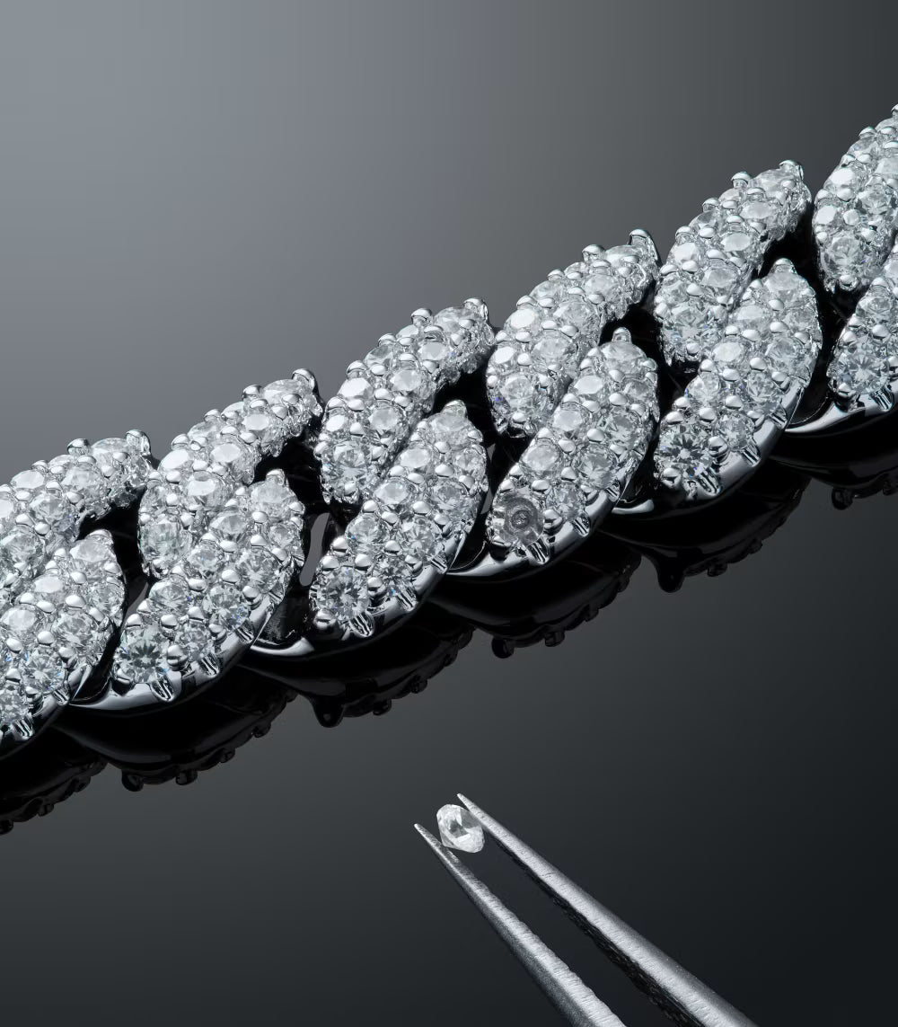 Iced Out Luxury: Premium Diamond & Cubic Crystal Bracelet (Men & Women).