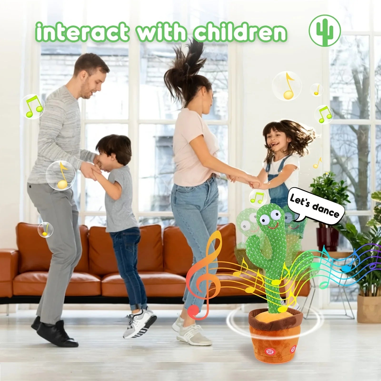 🌵 “Cool Dancing Cactus – Music, Lights & Fun!”