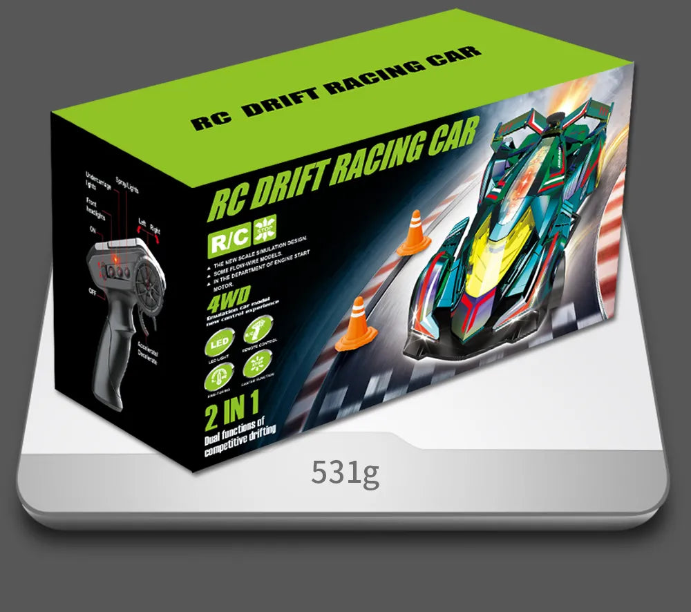 Grantley RC Drift Racing Car: 36 KPH, 4WD Power, & HIGH PERFORMANCE Championship, Spray System!