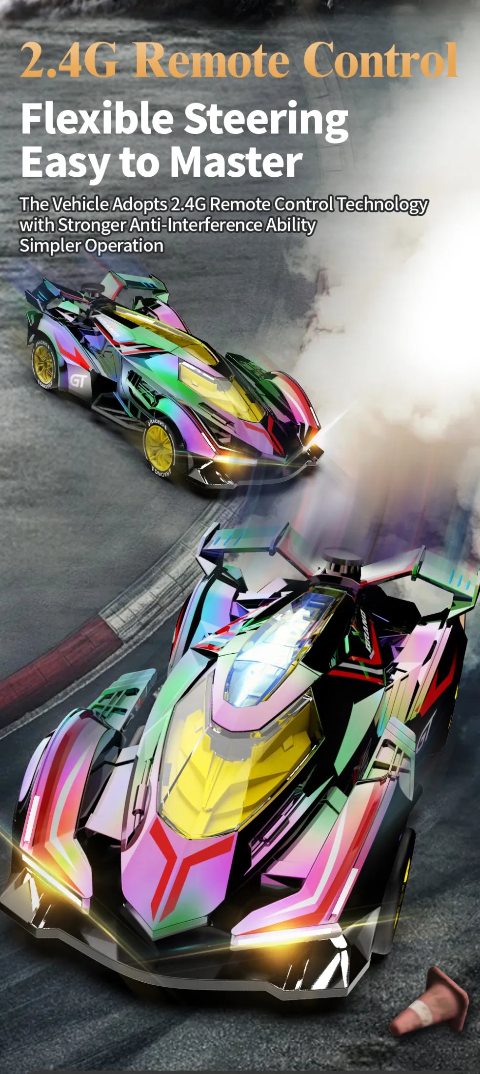 Grantley RC Drift Racing Car: 36 KPH, 4WD Power, & HIGH PERFORMANCE Championship, Spray System!