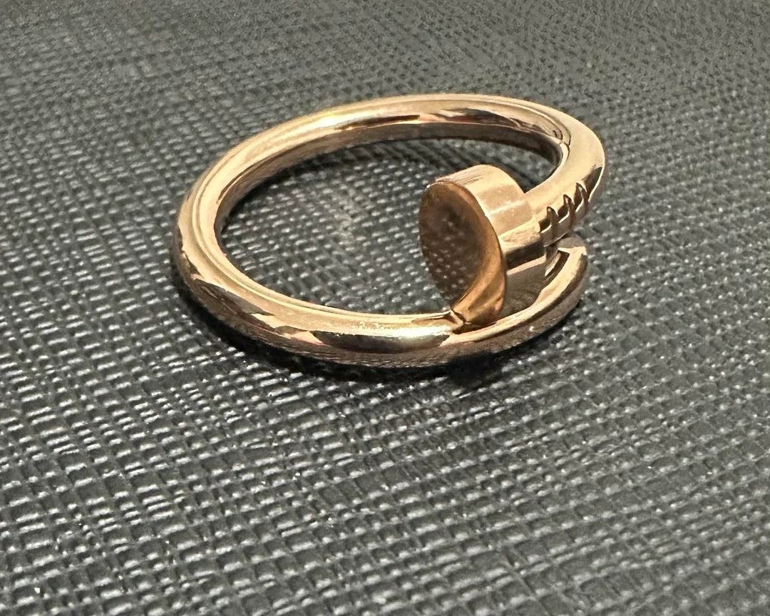 Luxury Gold-Plated Nail Bracelet: Premium Style, Affordable Price.